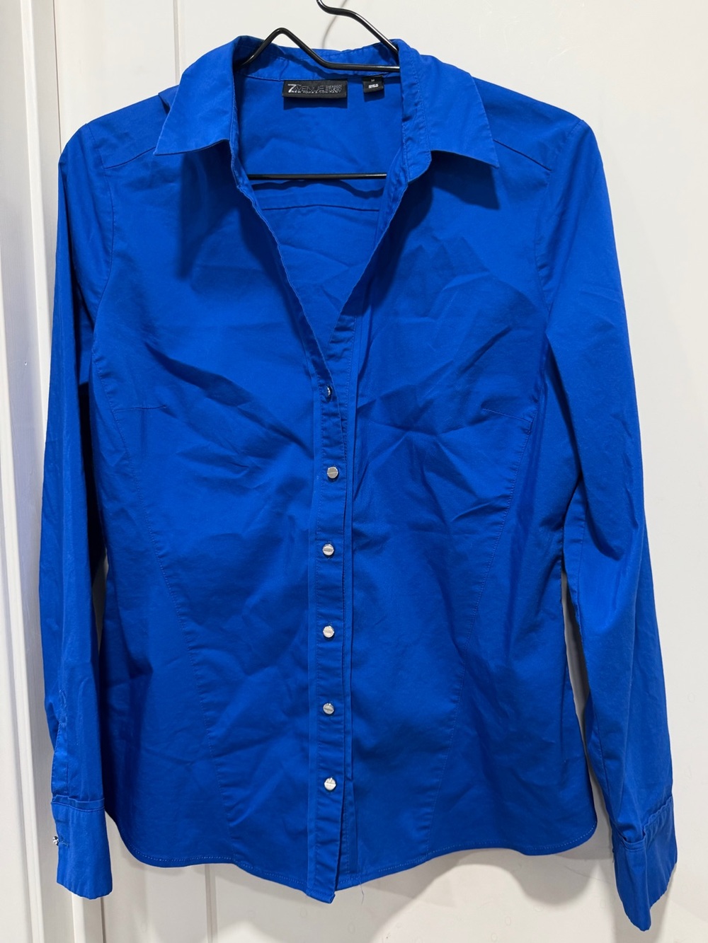 New York & Company Electric Blue Blouse